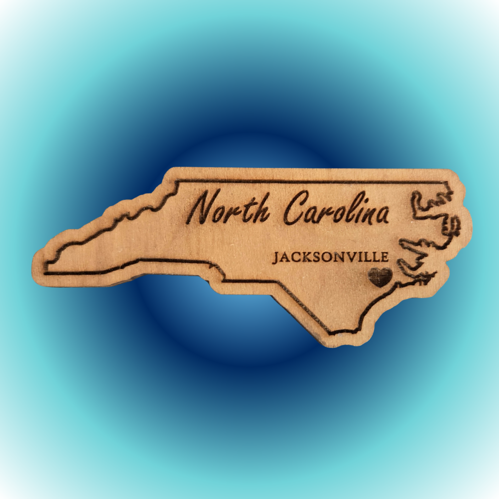 Custom laser engraved wooden keepsake box - personalized gift Jacksonville NC - Mabuhay Designs